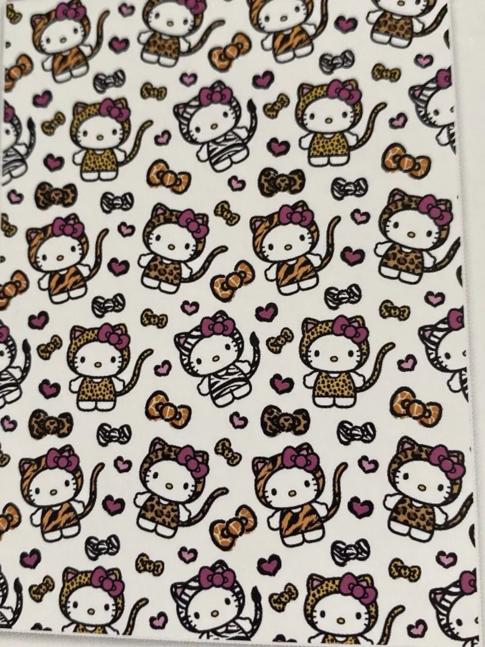 Hello Kitty Animal Print Soft Throw Blanket 50” X 70” Tiger Zebra Cheetah NEW